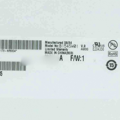 নতুন এবং মূল B154SW01 V9 AUO এর জন্য 15.4 ইঞ্চি LCD স্ক্রিন