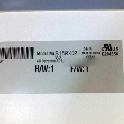 B150XG01 V2 15.0 ইঞ্চি 1024*768 এলসিডি ডিসপ্লে টিএফটি-এলসিডি স্ক্রিন