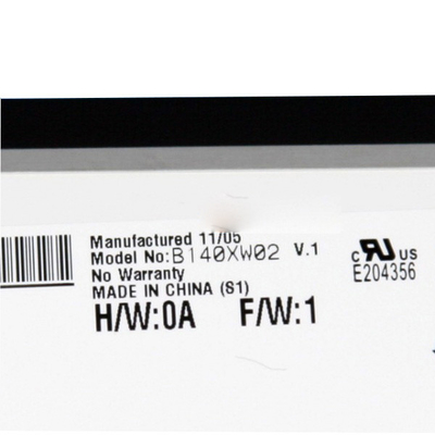 B140XW02 V1 14.0 ইঞ্চি 1366*768 TFT-LCD স্ক্রিন LCD ডিসপ্লে