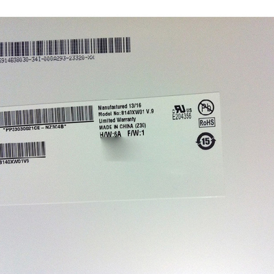 B140XW01 V9 14.0 ইঞ্চি 1366*768 ল্যাপটপের জন্য টিএফটি-এলসিডি স্ক্রিন