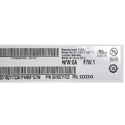 B140XTN07.2 14.0 ইঞ্চি 1366*768 ল্যাপটপের জন্য TFT-LCD স্ক্রিন