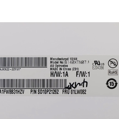 B140XTN07.1 14.0 ইঞ্চি 1366*768 ল্যাপটপের জন্য TFT-LCD স্ক্রিন