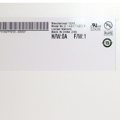 B140XTN03.5 14.0 ইঞ্চি 1366*768 ল্যাপটপের জন্য TFT-LCD স্ক্রিন