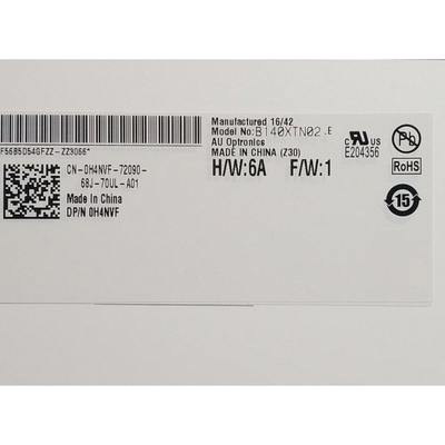 B140XTN02.E 14.0 ইঞ্চি 1366*768 ল্যাপটপের জন্য TFT-LCD স্ক্রিন