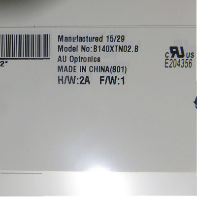 B140XTN02.B 14.0 ইঞ্চি 1366*768 ল্যাপটপের জন্য টিএফটি-এলসিডি স্ক্রিন