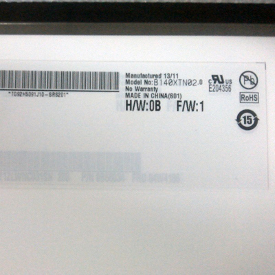 B140XTN02.0 14.0 ইঞ্চি 1366*768 TFT-LCD স্ক্রিন LCD ডিসপ্লে