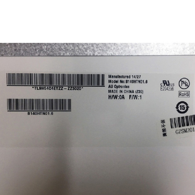 B140HTN01.6 14.0 ইঞ্চি 1920*1080 TFT-LCD স্ক্রিন LCD ডিসপ্লে