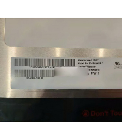 B140HAN03.C 14.0 ইঞ্চি 1920*1080 ল্যাপটপের জন্য এলসিডি স্ক্রিন ডিসপ্লে