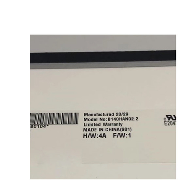 B140HAN02.2 14.0 ইঞ্চি 1920*1080 ল্যাপটপের জন্য এলসিডি স্ক্রিন ডিসপ্লে