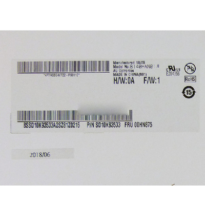 B140HAN01.8 14.0 ইঞ্চি 1920*1080 এলসিডি স্ক্রিন ডিসপ্লে AUO এর জন্য