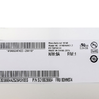 B140HAN01.7 14.0 ইঞ্চি 1920*1080 এলসিডি স্ক্রিন ডিসপ্লে