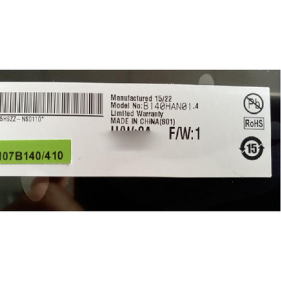 B140HAN01.4 14.0 ইঞ্চি 1920*1080 ল্যাপটপের জন্য এলসিডি স্ক্রিন প্রদর্শন