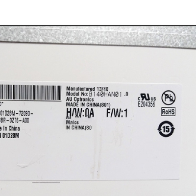 B140HAN01.0 HW1A 14.0 ইঞ্চি 1920*1080 ল্যাপটপের জন্য এলসিডি স্ক্রিন প্রদর্শন