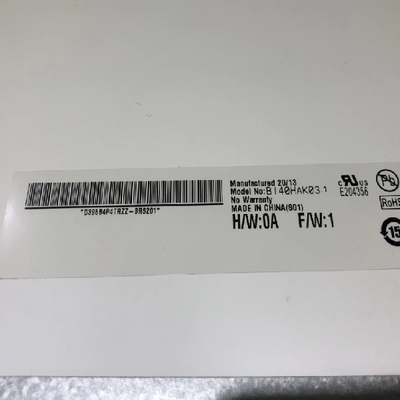 B140HAK03.1 14.0 ইঞ্চি 1920 * 1080 ল্যাপটপের জন্য এলসিডি স্ক্রিন প্রদর্শন