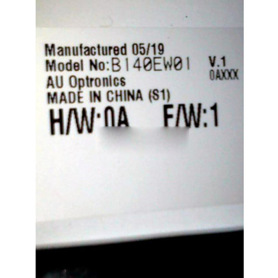 B140EW01 V1 14.0 ইঞ্চি 1280*768 ল্যাপটপের জন্য TFT-LCD স্ক্রিন প্রদর্শন
