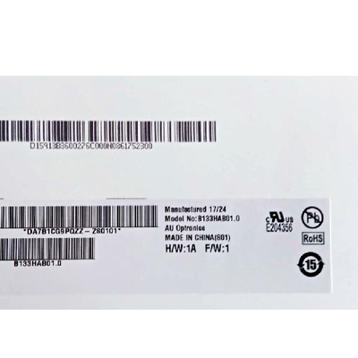 B133HAB01.0 HW1A 1920*1080 13.3 ইঞ্চি TFT-LCD স্ক্রিন ডিসপ্লে