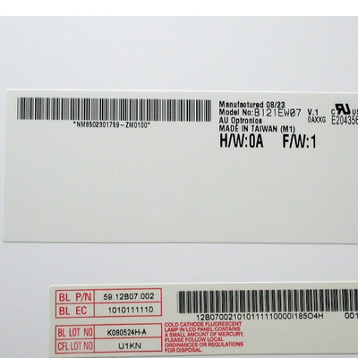 B121EW07 V1 1280*800 12.1 ইঞ্চি TFT-LCD স্ক্রিন প্রদর্শন