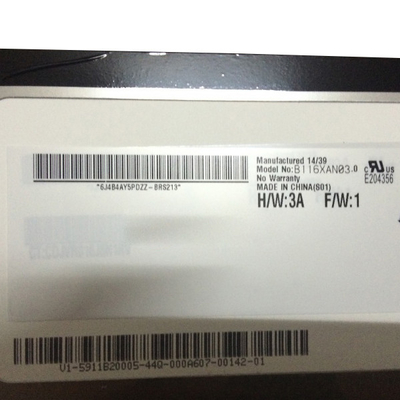B116XAN03.0 HW3A AUO 262K 50% NTSC TFT-lcd স্ক্রিনের জন্য
