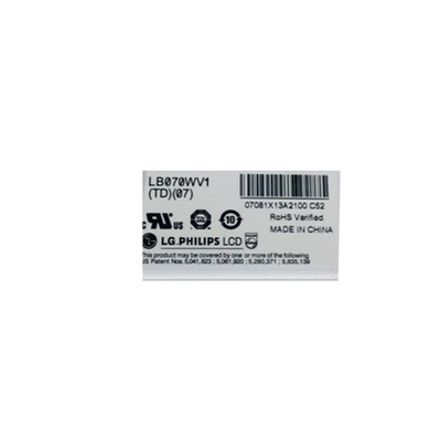 LB070WV1-TD07 ডিজিটাল ফটো ফ্রেমের জন্য মূল 7.0 ইঞ্চি এলসিডি স্ক্রিন ডিসপ্লে