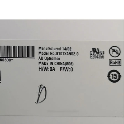 B101XAN02.0 এলসিডি স্ক্রিন প্রদর্শন 1366*768 10.1 ইঞ্চি