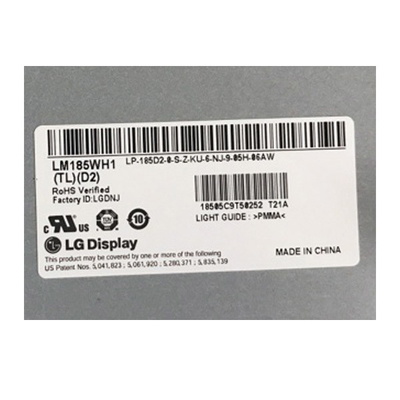 এলজি-র জন্য LM185WH1-TLD2 18.5 ইঞ্চি 1366*768 এলসিডি স্ক্রিন মডিউল