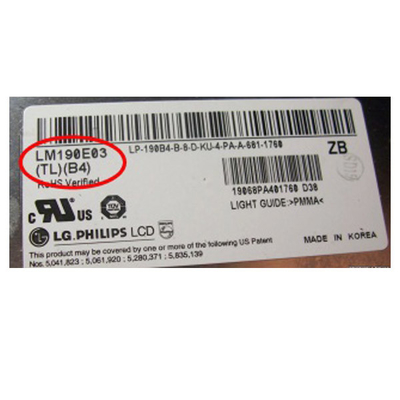 LM190E03-TLB4 19.0 ইঞ্চি 1280*1024 এলসিডি স্ক্রিন মডিউল