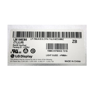 LM190E08-TLJ8 19.0 ইঞ্চি 1280*1024 এলসিডি স্ক্রিন মডিউল