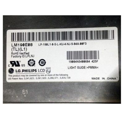 LM190E08-TLL1 19.0 ইঞ্চি এলসিডি প্যানেল 1280*1024 এলসিডি মডিউল