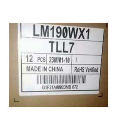 LM190WX1-TLL7 19.0 ইঞ্চি এলসিডি প্যানেল 1440*900 এলসিডি মডিউল ডিসপ্লে