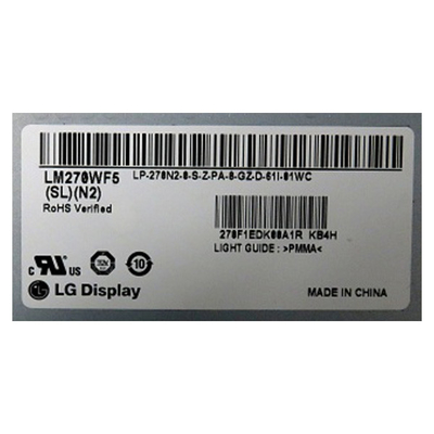 LM270WF5-SLN2 27.0 ইঞ্চি 1920*1080 টিএফটি এলসিডি প্যানেল