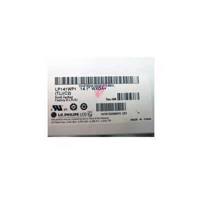 LP141WP1-TLC2 14.1 ইঞ্চি 1440*900 60Hz এলভিডিএস 30 পিন এলসিডি ডিসপ্লে