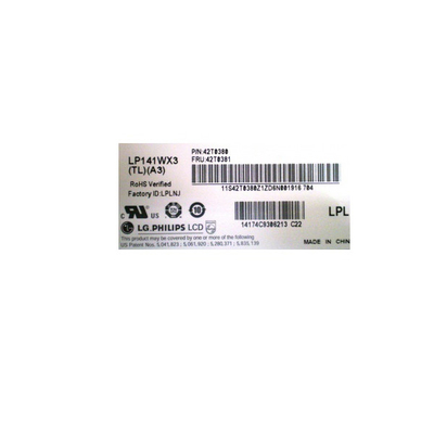 LP141WX3-TLA3 14.1 ইঞ্চি 1280*800 এলসিডি স্ক্রিন মডিউল