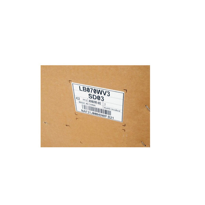 LB070WV3-SD03 7.0 ইঞ্চি টিএফটি এলসিডি স্ক্রিন 800 * 480 আইপিএস এলসিডি প্যানেল