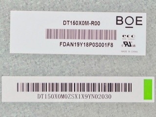 15 ইঞ্চি 1024*768 DT150X0M-R00 LCD Display Panel FOR Industrial