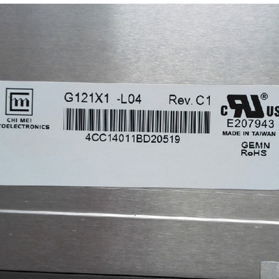 innolux LCD ডিসপ্লে 12.1 ইঞ্চি G121X1-L04 1024*768 tft Lcd স্ক্রিন