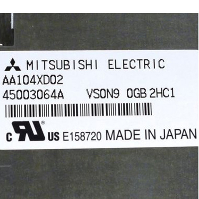AA104XD02 10.4 ইঞ্চি ইন্ডাস্ট্রিয়াল LCD প্যানেল ডিসপ্লে 123PPI