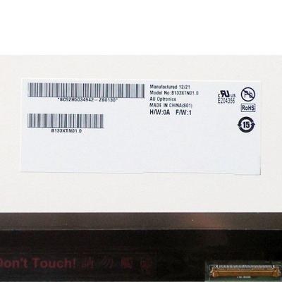 Lenovo U310 টাচ স্ক্রিনের জন্য 13.3 ইঞ্চি LCD ল্যাপটপ স্ক্রীন B133XTN01.0