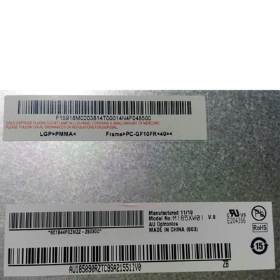 M185XW01 V8 LCD ডিসপ্লে স্ক্রীন 18.5 ইঞ্চি 1366x768 Antiglare surface