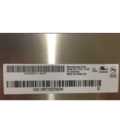 আসল AUO 20.1&quot; M201SP01 V0 1680*1050 98PPI RGB উল্লম্ব স্ট্রাইপ অ্যানালগ RGB + DVI-D , 70 পিন সংযোগকারী LCD