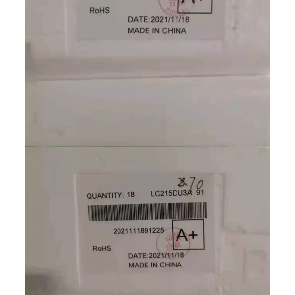 21.5 ইঞ্চি LC215DU3A TN STN LCD স্ক্রিন ডিসপ্লে 1920x1080 OEM LCD টাচ ডিজিটাইজার