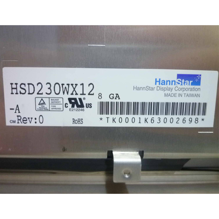 HSD230WX12-A মূল 23.0 ইঞ্চি 1280 * 768 LVDS এলসিডি স্ক্রিন জন্য HannStar
