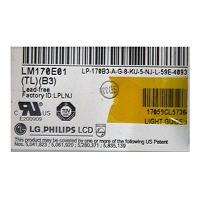 ভালো দাম LM170E01-TLB3 17.0 ইঞ্চি এলসিডি প্যানেল 1280 * 1024 এলসিডি ডিসপ্লে অনলাইন